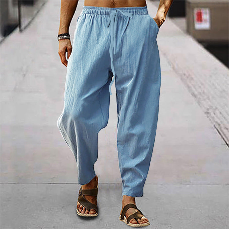 Titus – Léger Pantalon de Plage en Coton-Lin
