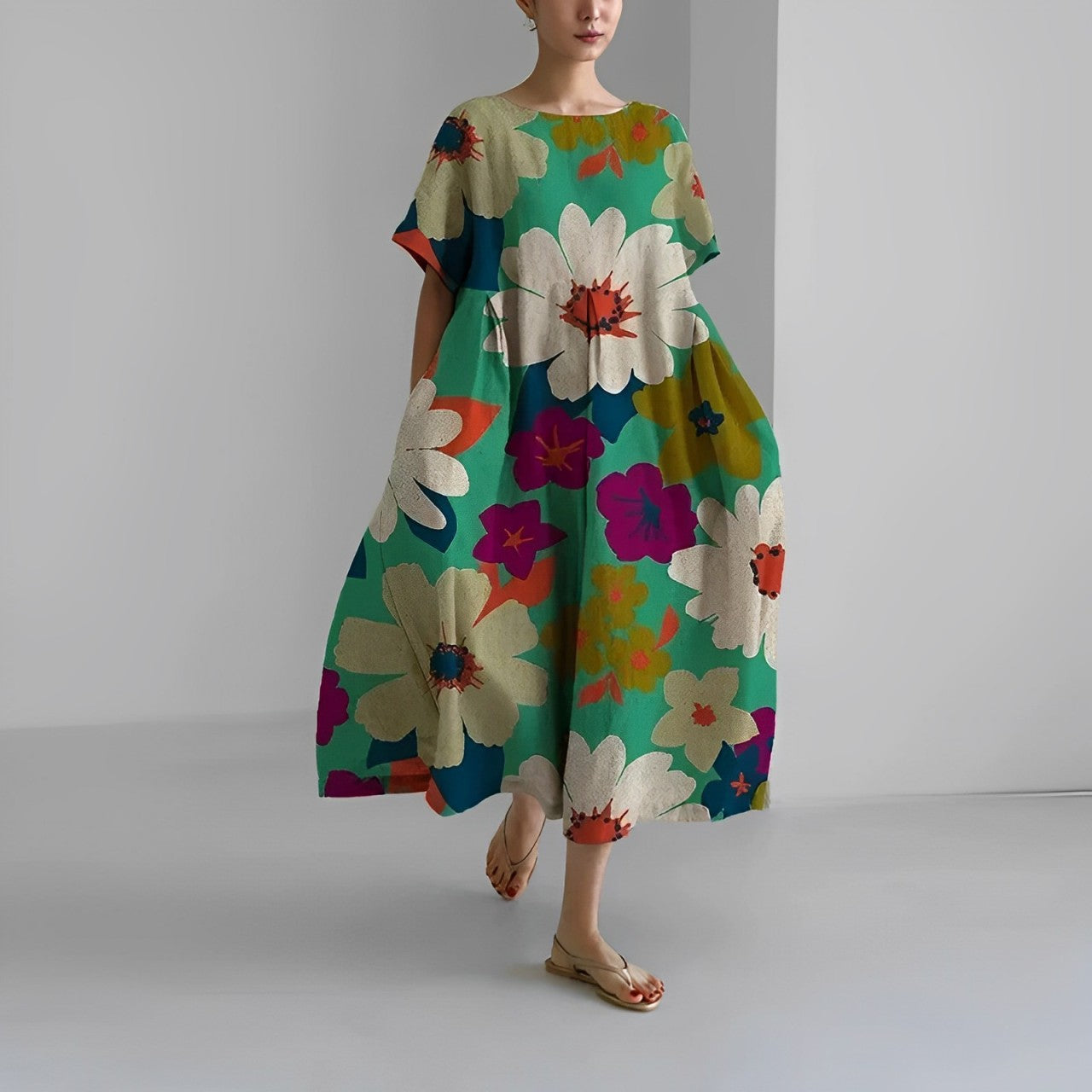 Ronja – Robe Imprimée Décontractée
