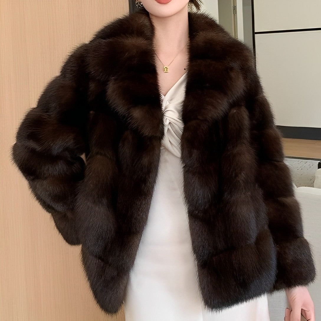 Deena – Manteau en fourrure élégant