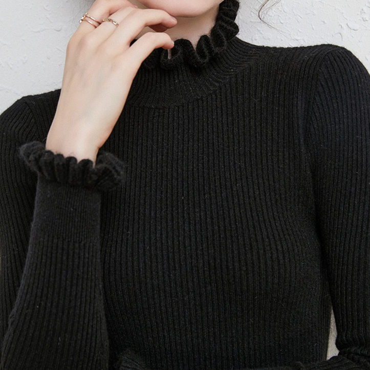 Alva – Doux Pull Col Roulé en Cachemire