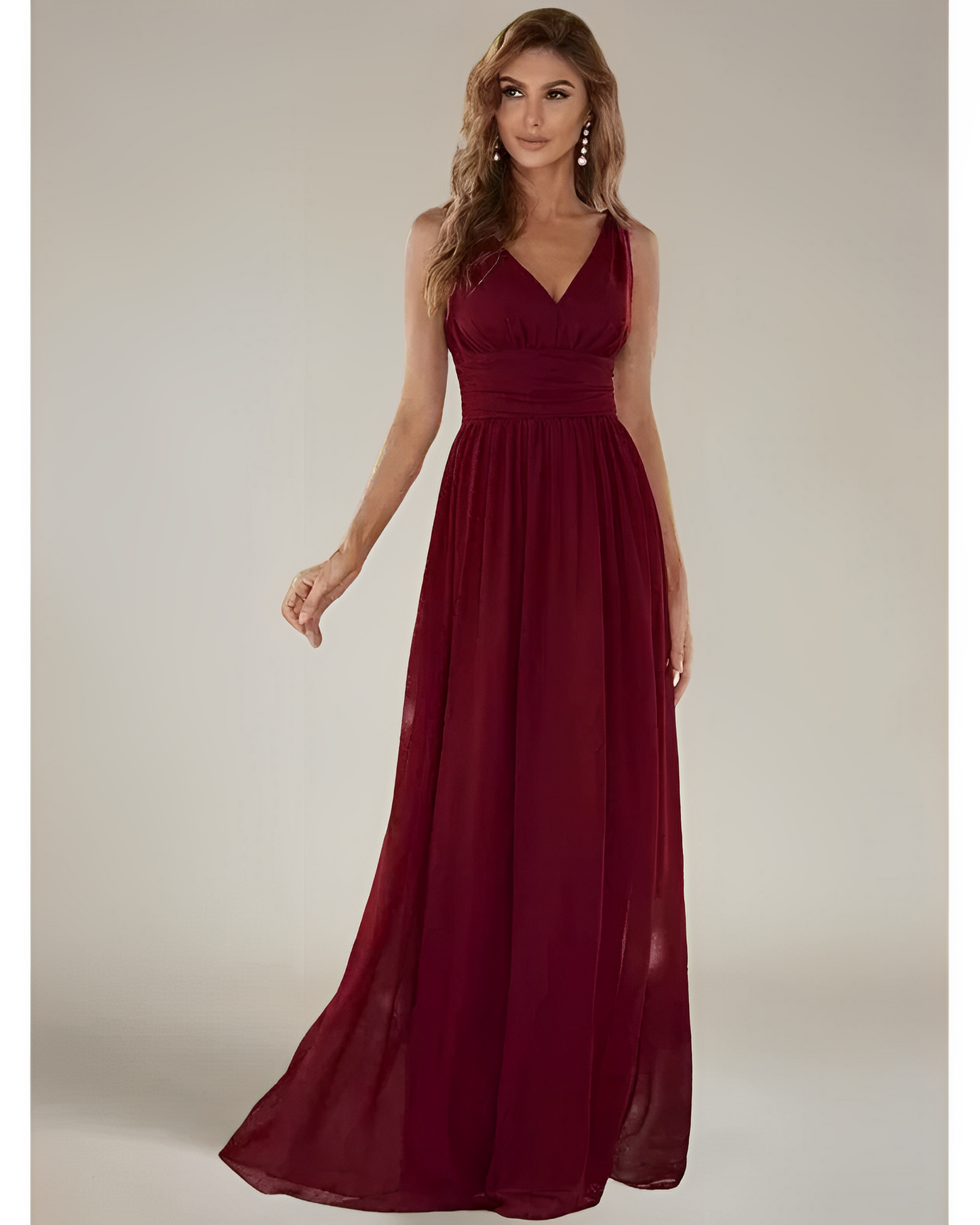 Estelle – Robe sans manches col en V
