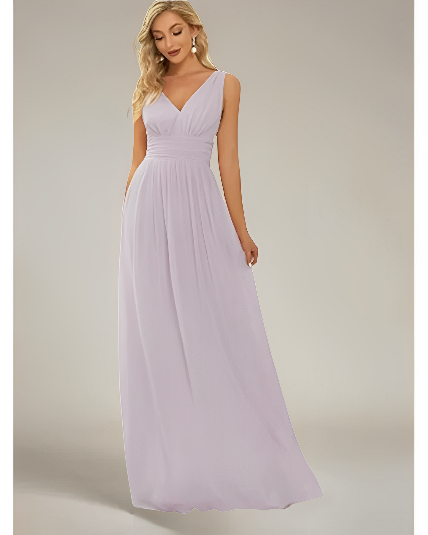 Estelle – Robe sans manches col en V