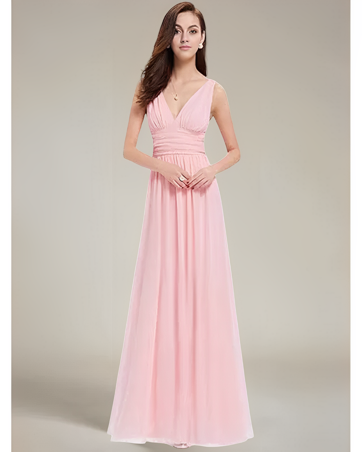 Estelle – Robe sans manches col en V