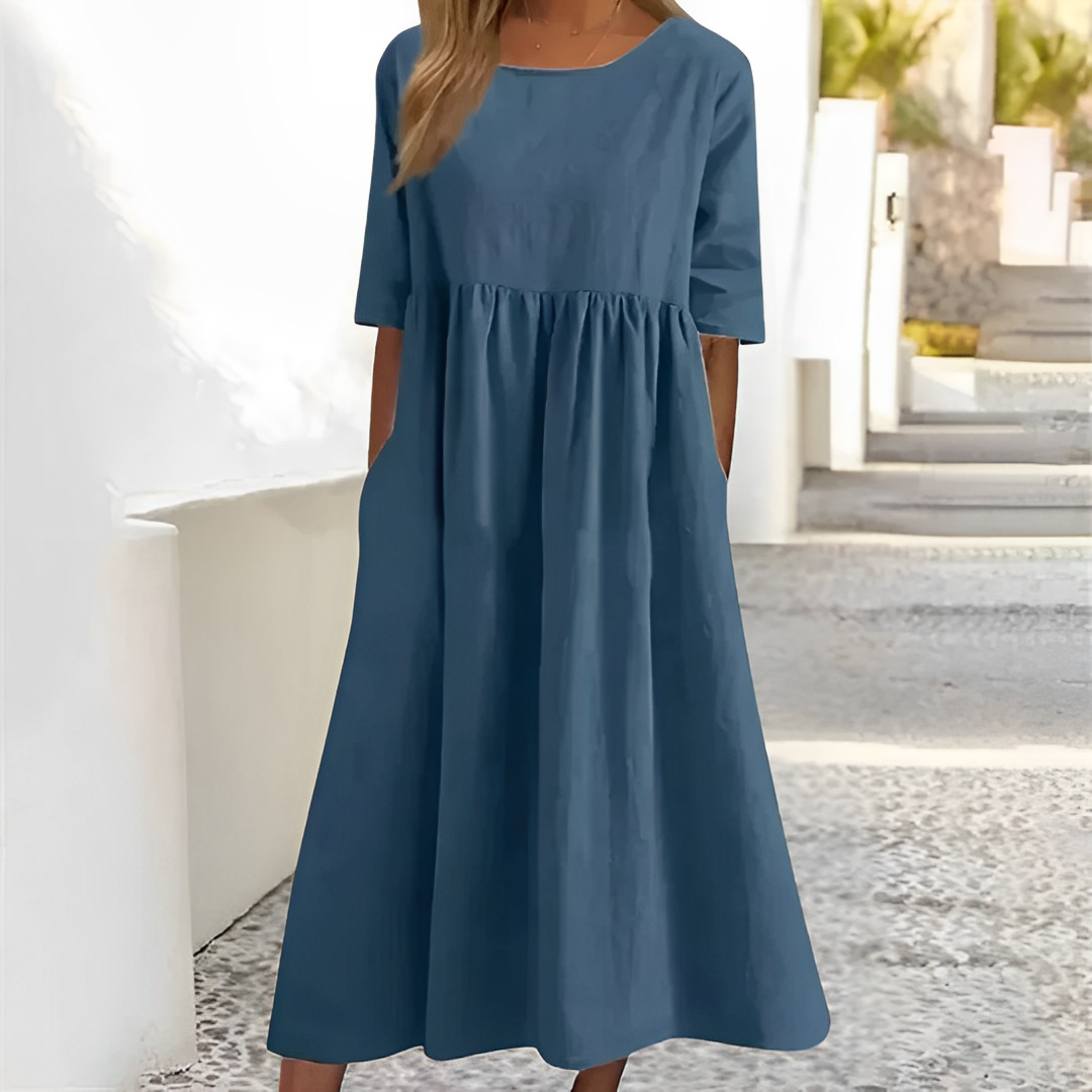 Niva – Robe midi légère pour jours chauds