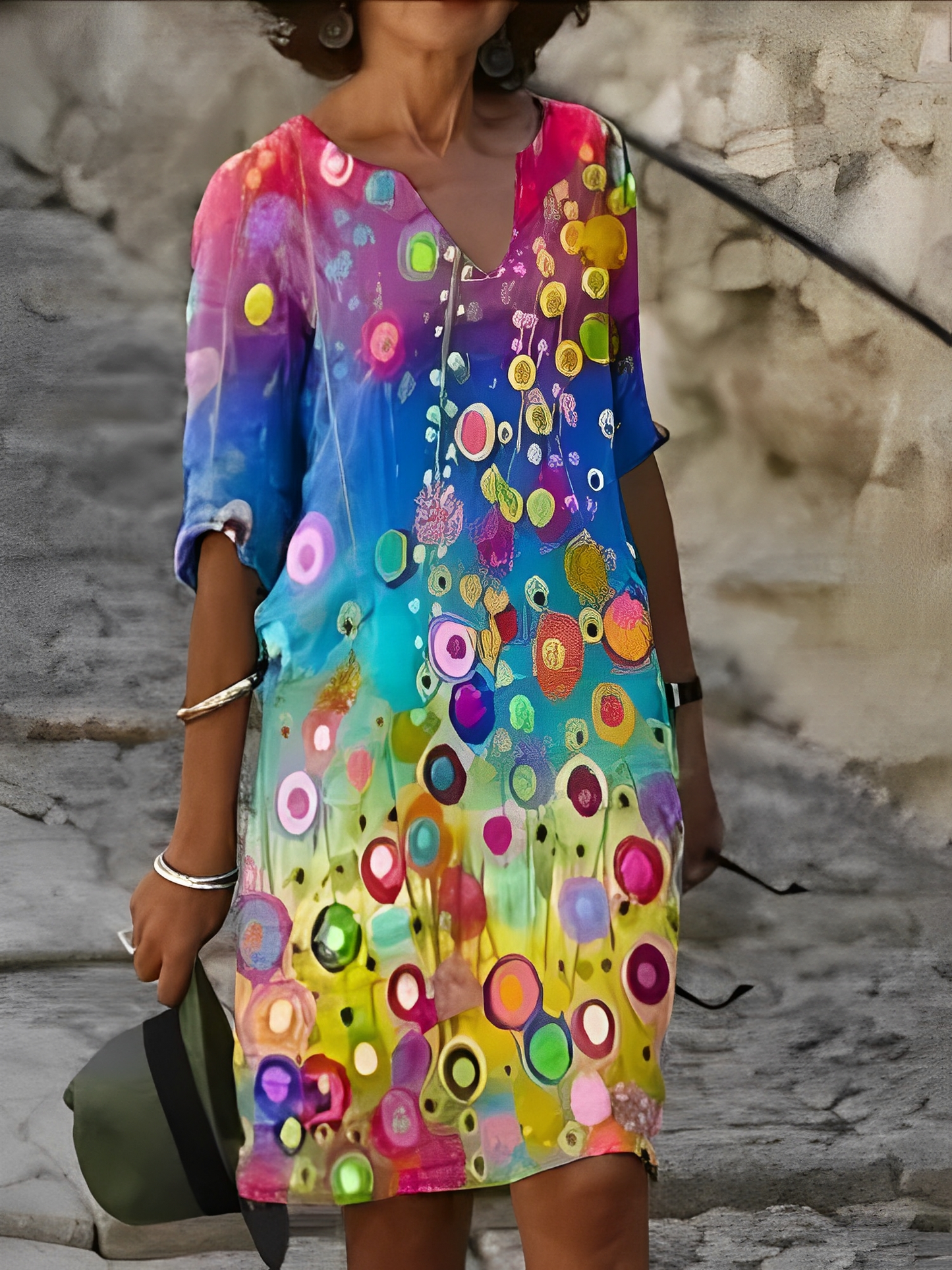 Malia – Mini-robe avec motif graphique