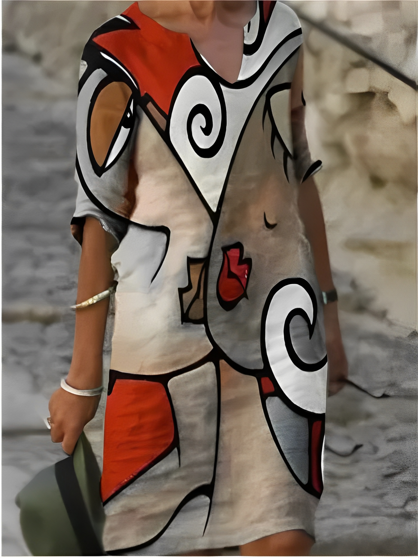 Malia – Mini-robe avec motif graphique