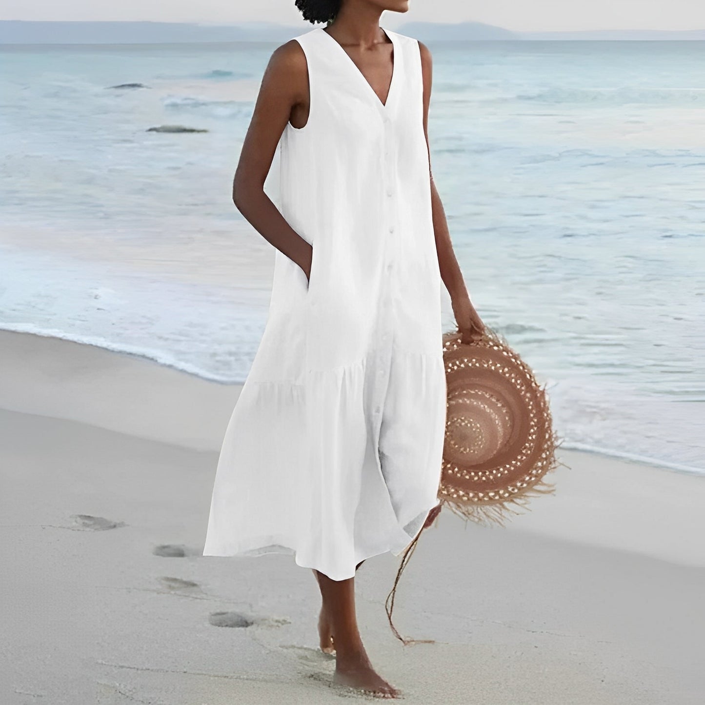 Jana – Robe d'été avec boutons