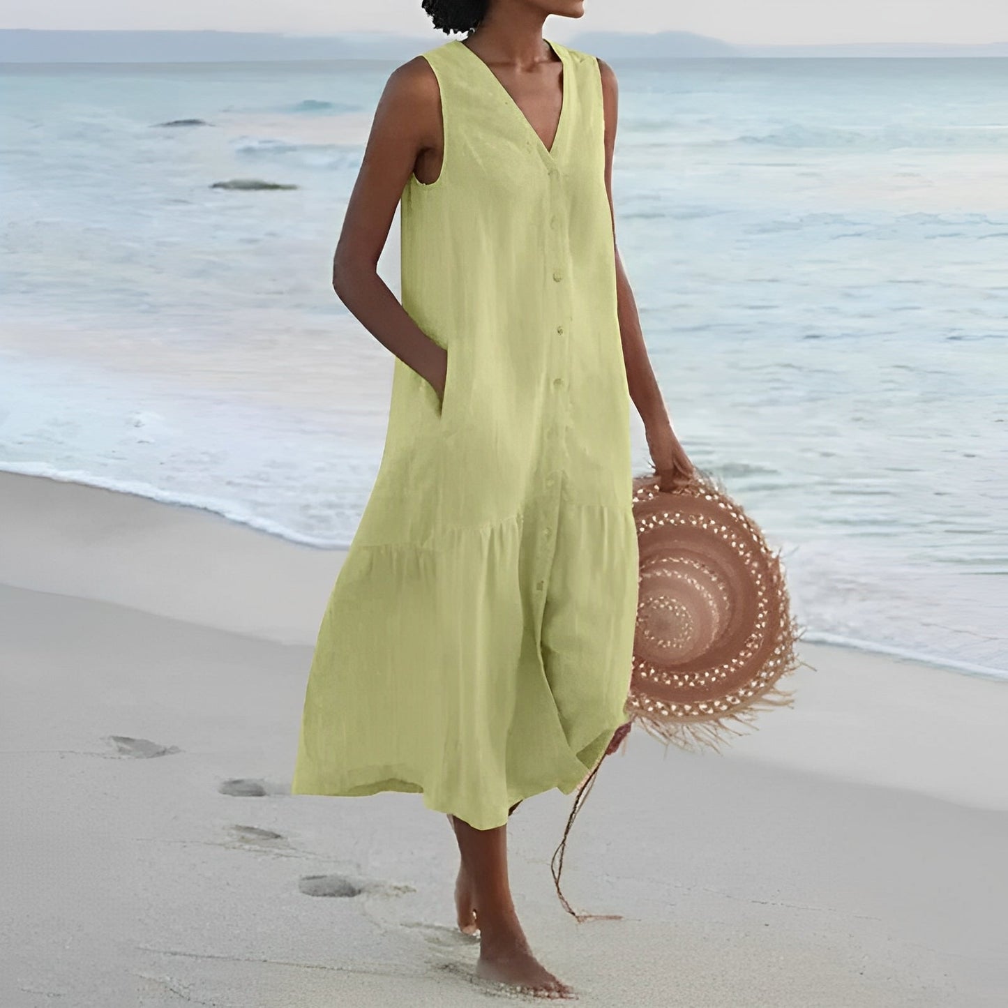 Jana – Robe d'été avec boutons