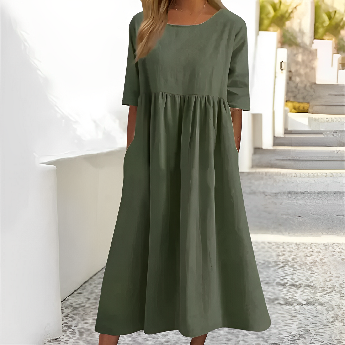 Niva – Robe midi légère pour jours chauds