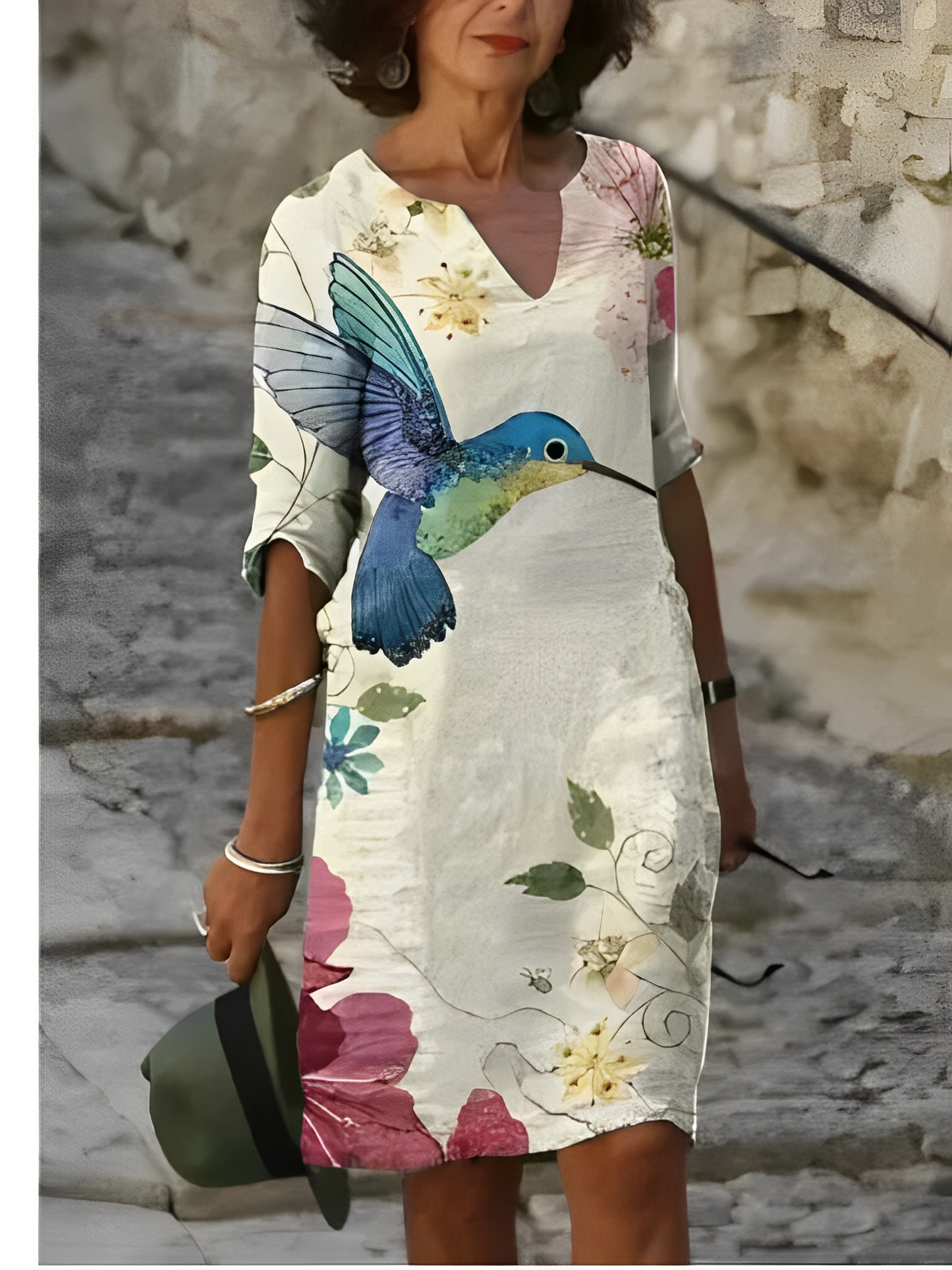 Malia – Mini-robe avec motif graphique