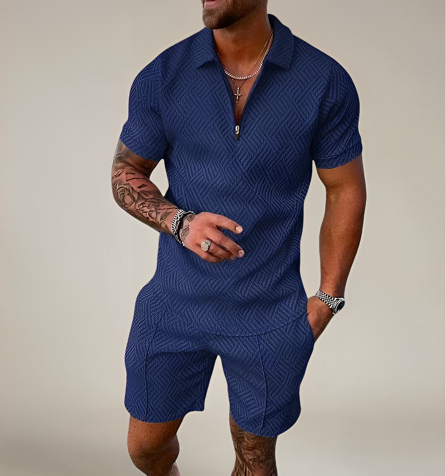 Milan – Ensemble Polo & Shorts Décontracté