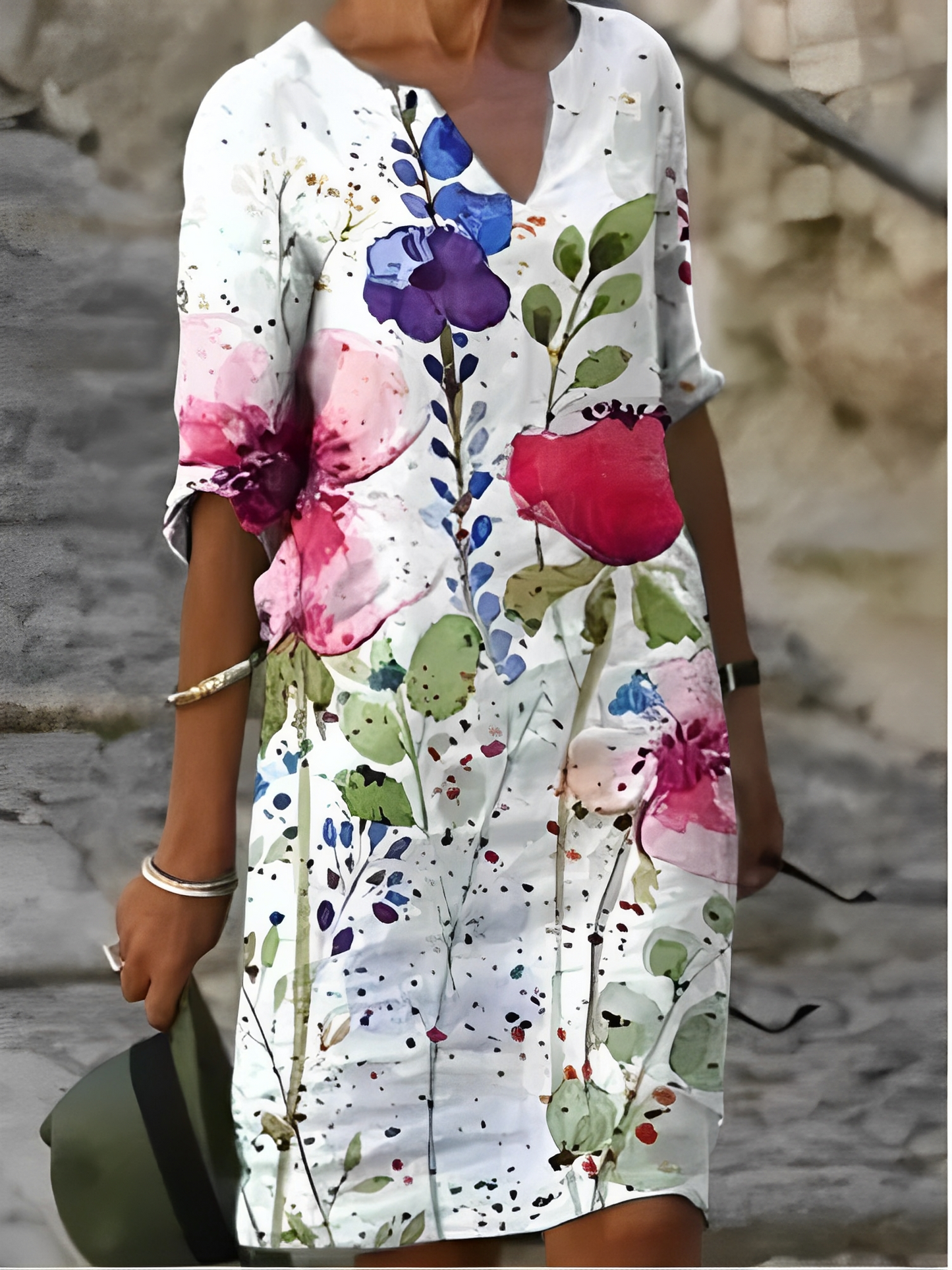 Malia – Mini-robe avec motif graphique