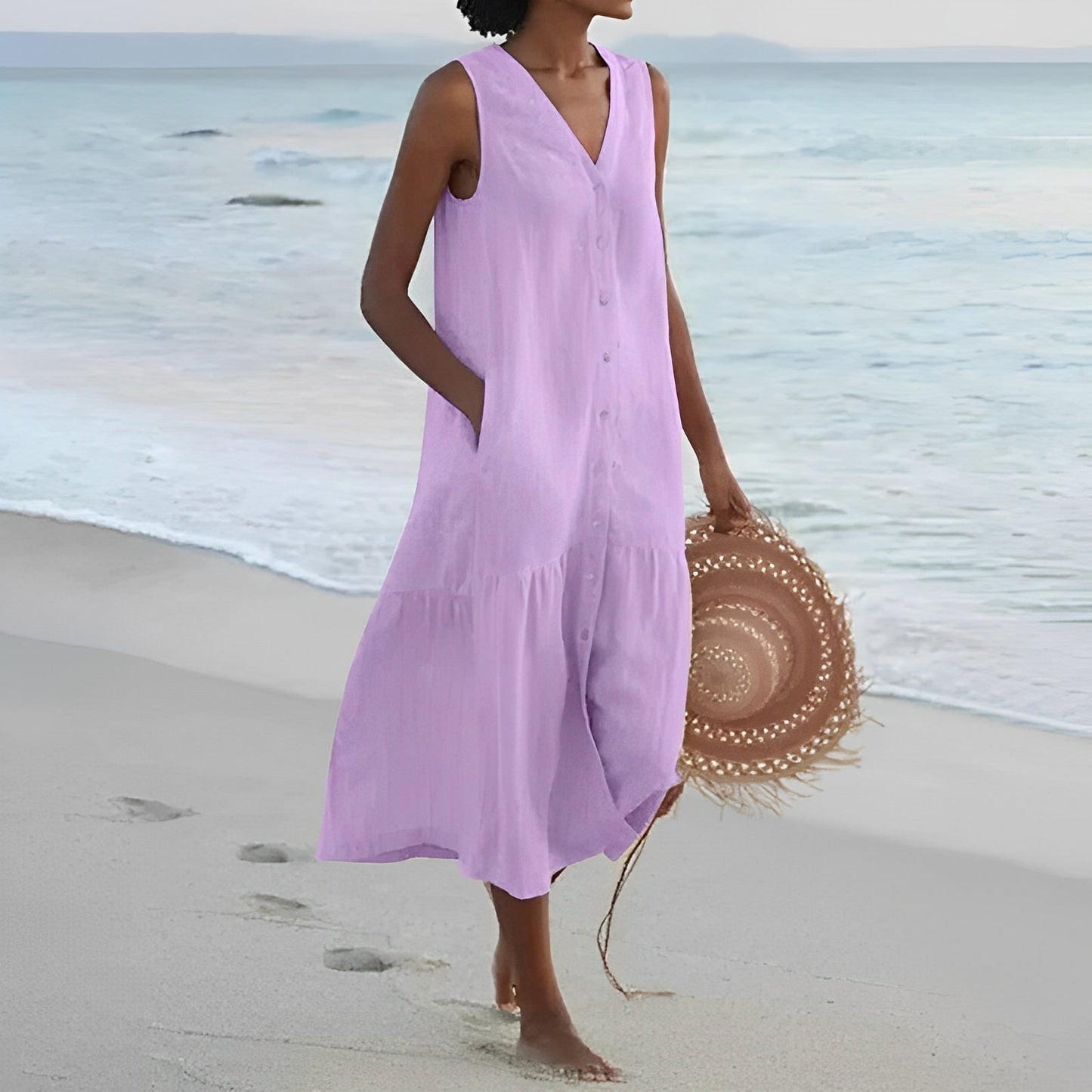 Jana – Robe d'été avec boutons