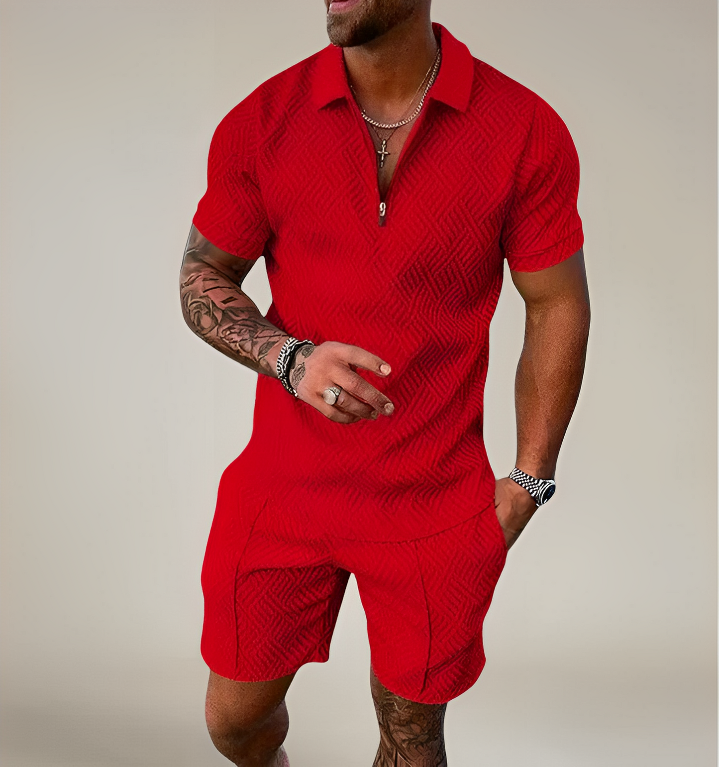 Milan – Ensemble Polo & Shorts Décontracté