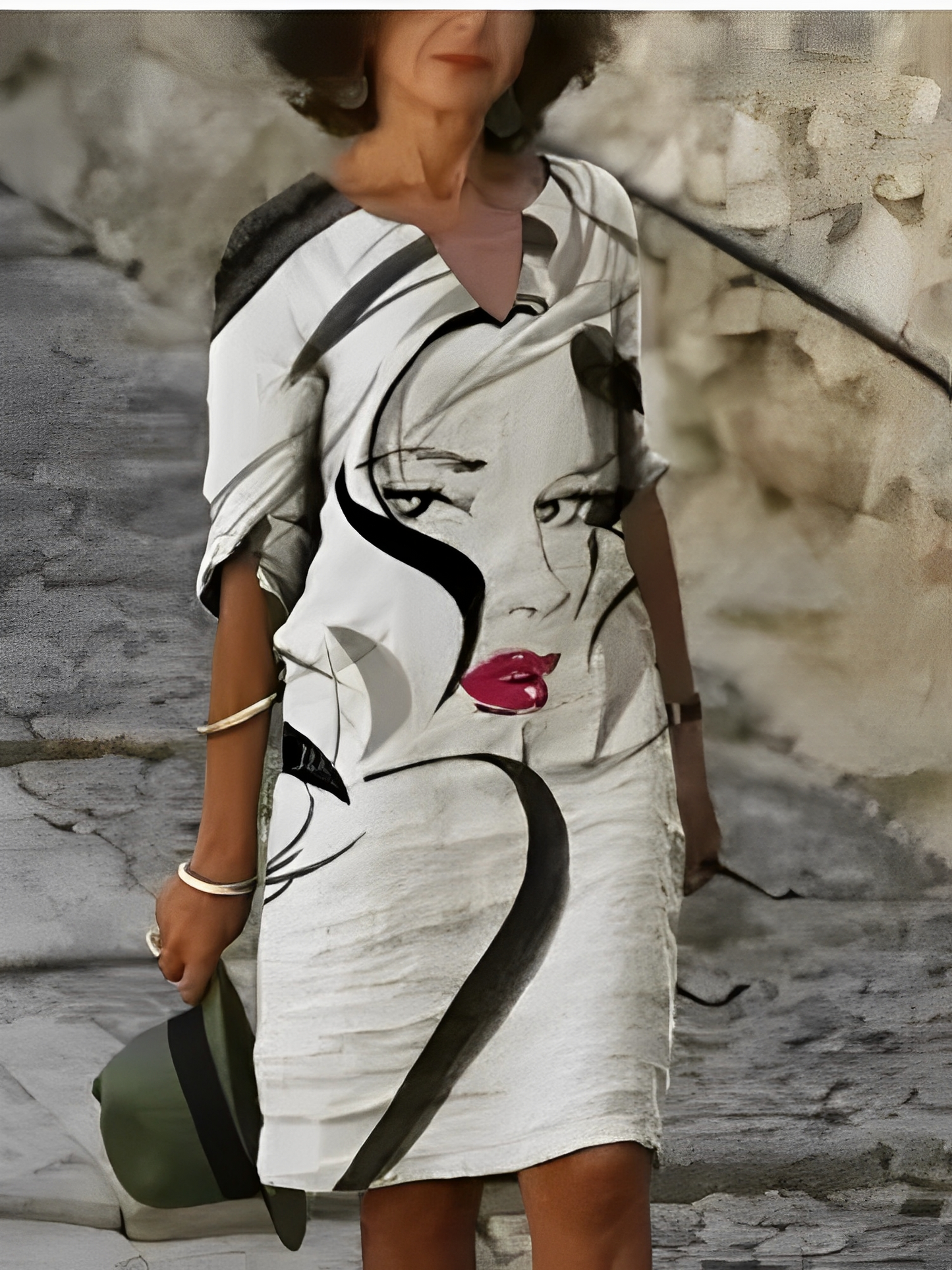 Malia – Mini-robe avec motif graphique