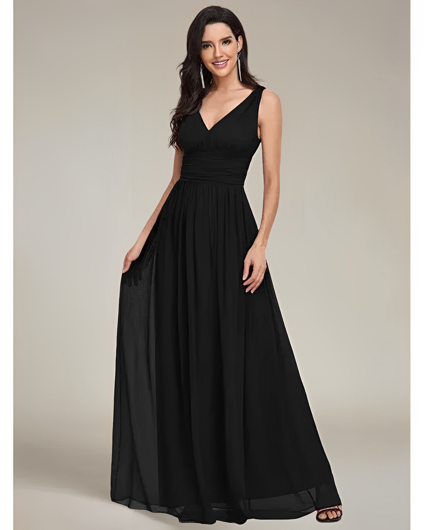 Estelle – Robe sans manches col en V