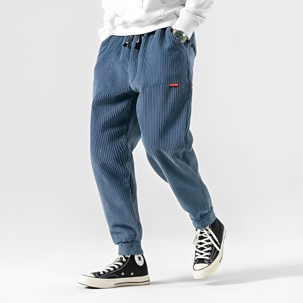 Lars – Pantalons en velours côtelé look vintage