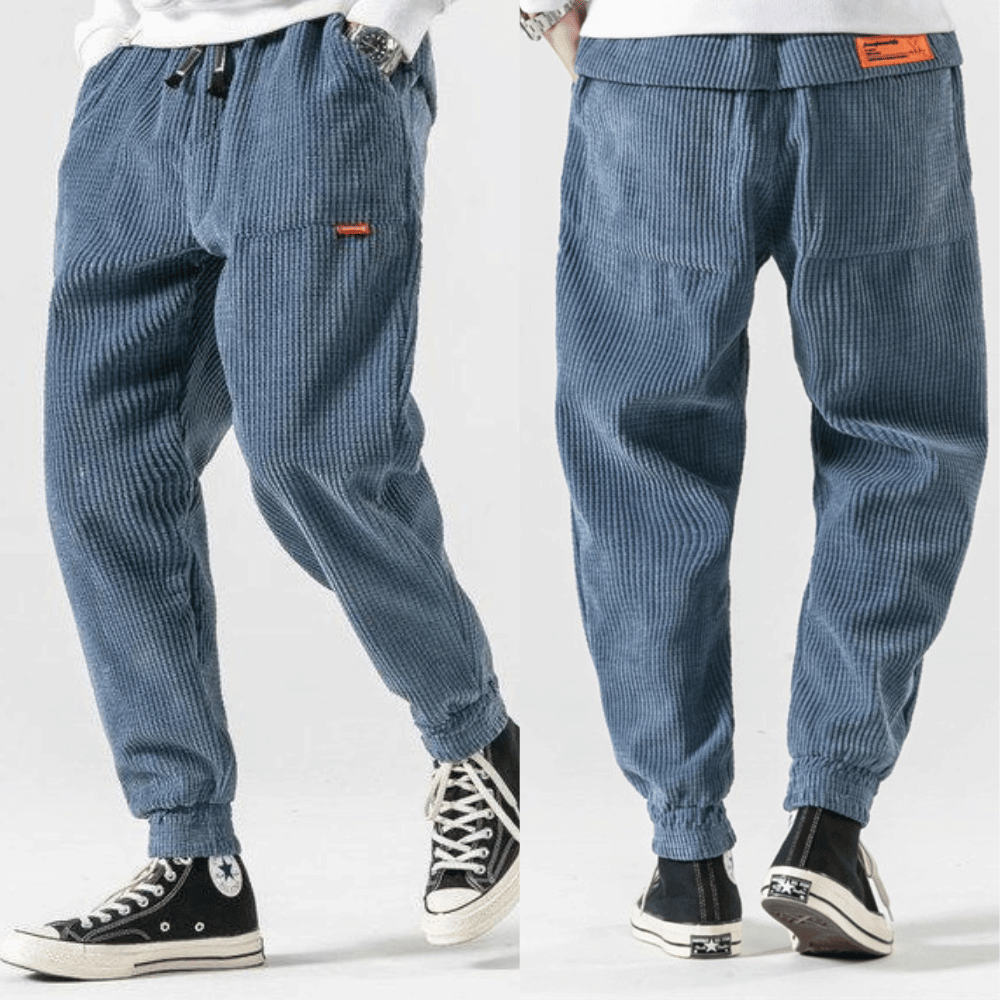 Lars – Pantalons en velours côtelé look vintage