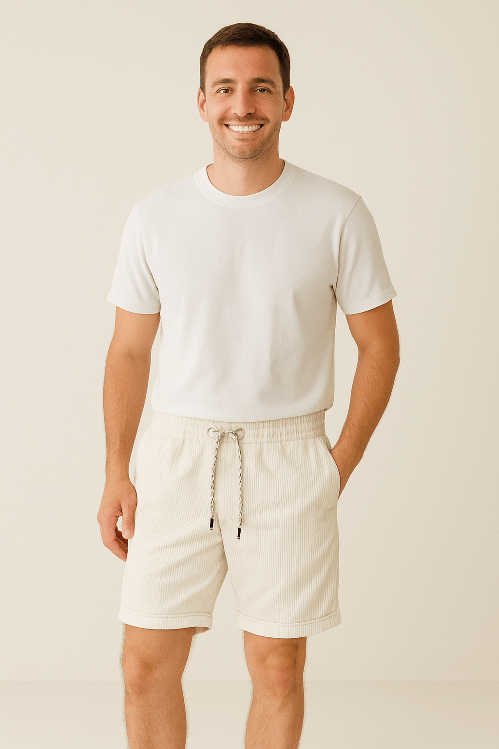 Georg – Shorts en velours côtelé dans un look rétro
