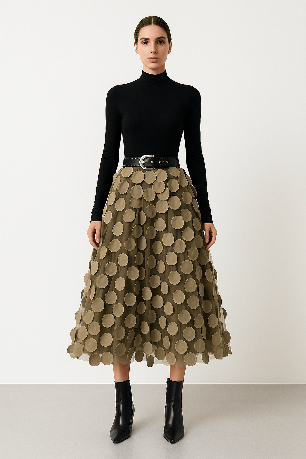 Ida – Jupe Midi A-Ligne