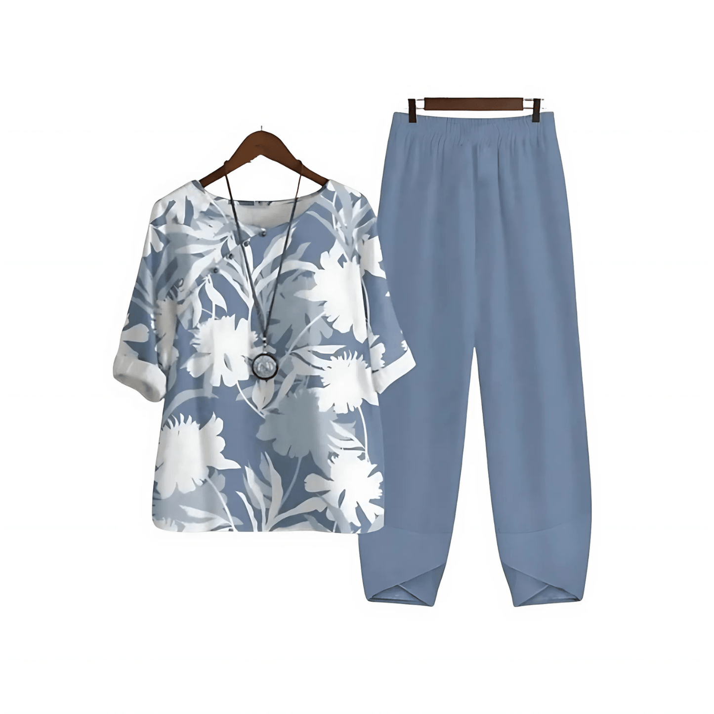 Katarina – Ensemble Blouse et Pantalon Imprimé