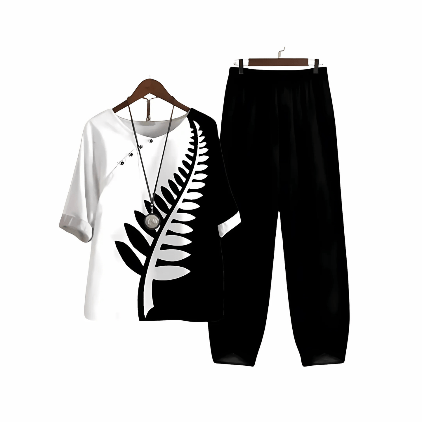 Katarina – Ensemble Blouse et Pantalon Imprimé