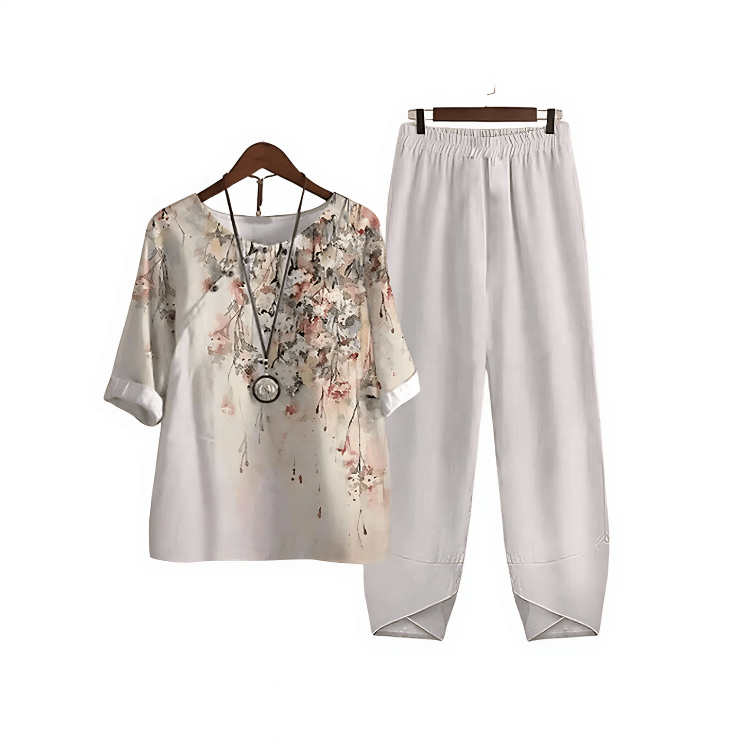 Katarina – Ensemble Blouse et Pantalon Imprimé