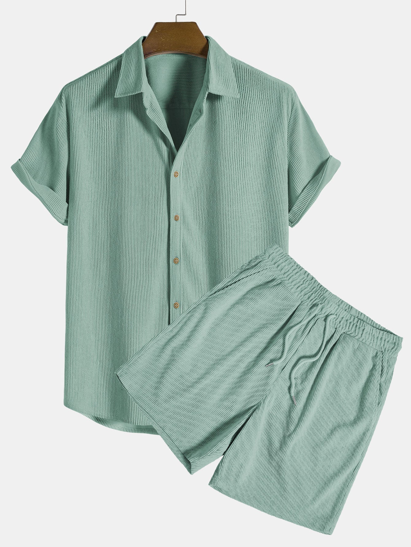 Klaus – Chemise Courte et Ensemble de Shorts avec Structure