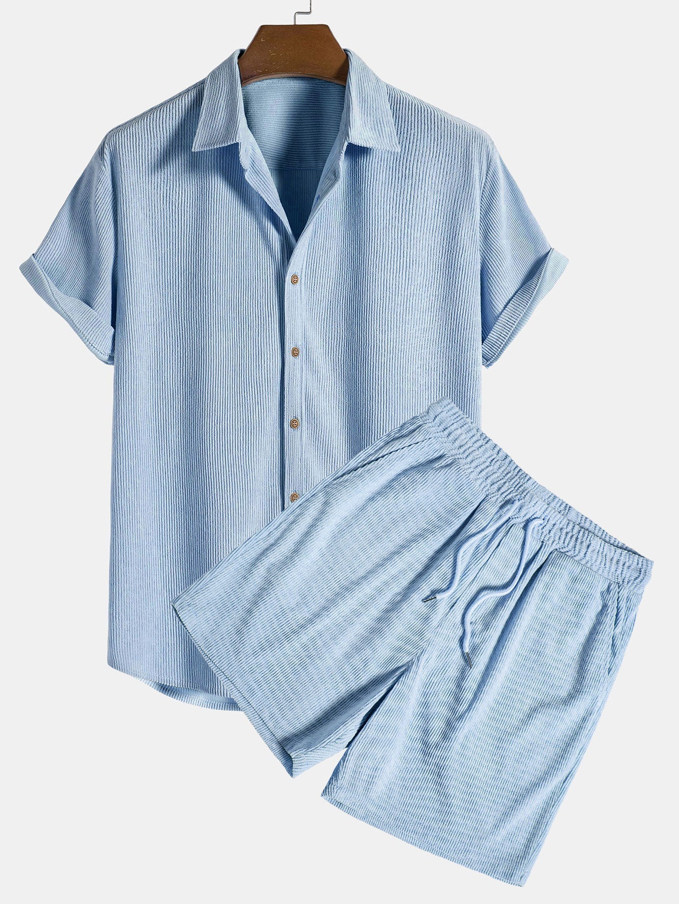 Klaus – Chemise Courte et Ensemble de Shorts avec Structure