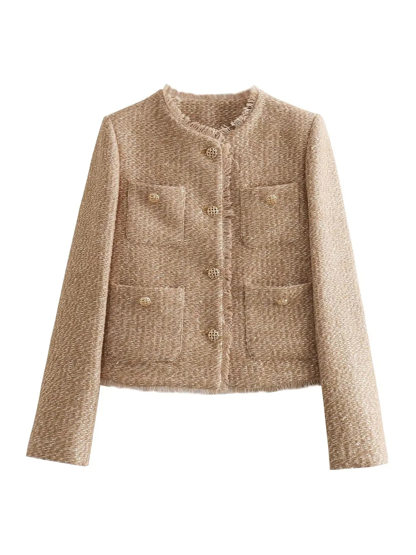 Melinda – Blazer en tweed design classique