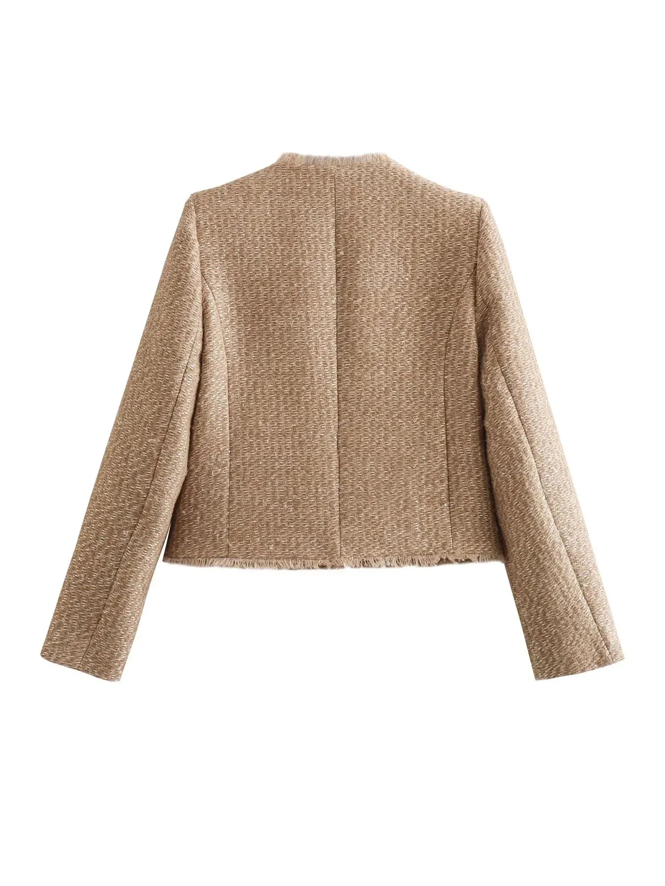Melinda – Blazer en tweed design classique