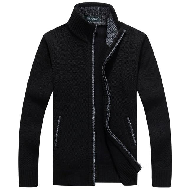 Iker – Cardigan en tricot pour hommes avec doublure en polaire