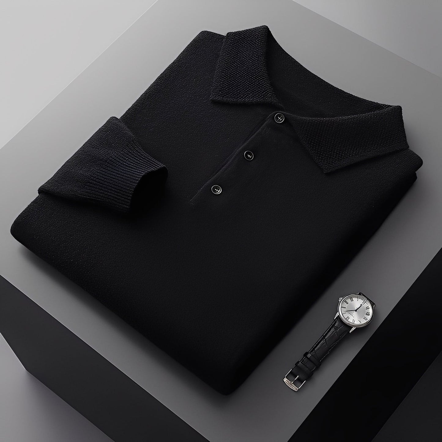 Romilly - Pull Polo en Cachemire Élégant pour Hommes