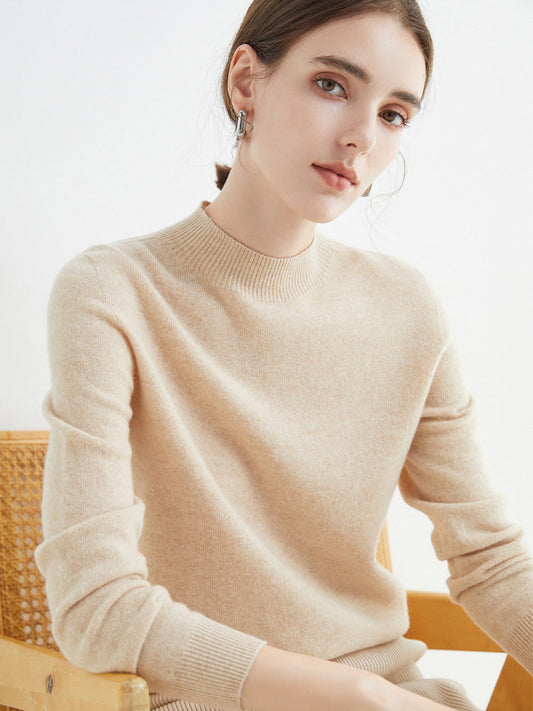 Rhoda - Pull en cachemire simple pour femmes