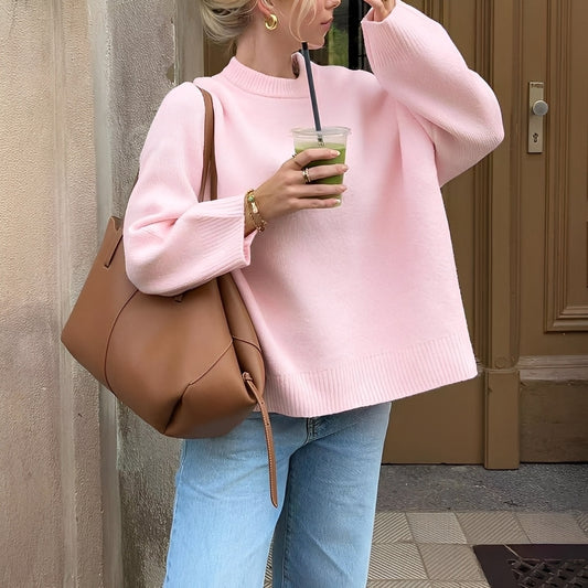 Shanelle - Sweat-shirt Classique à Col Rond pour Femmes