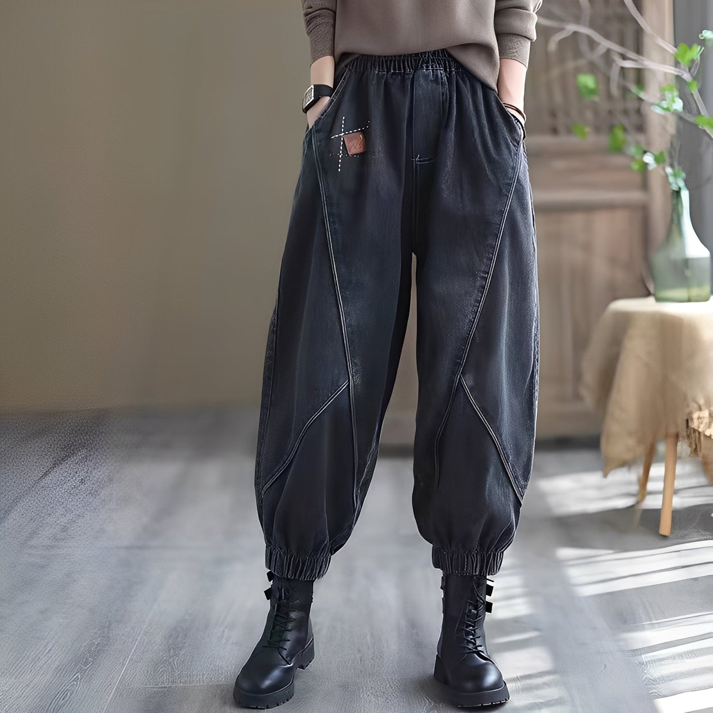 Shyanne - Jeans traditionnels avec taille élastique pour femmes