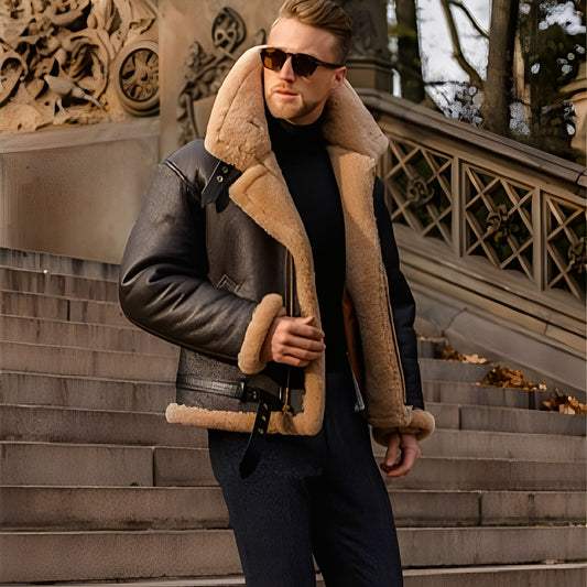 Leandro – Robuste veste en cuir pour hommes