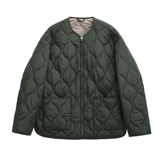 Thelma - Manteau décontracté avec motifs en losange pour femmes