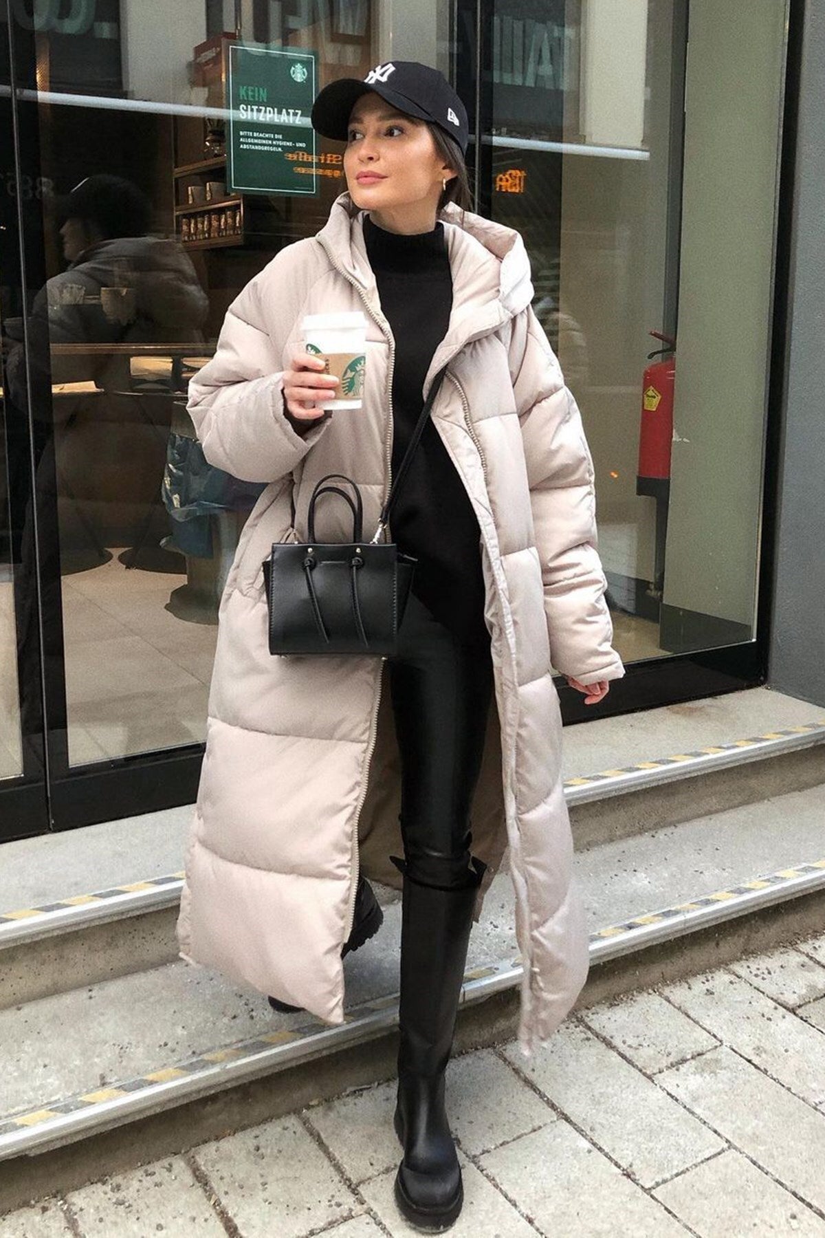 Alyce – Long manteau d'hiver en doudoune matelassée