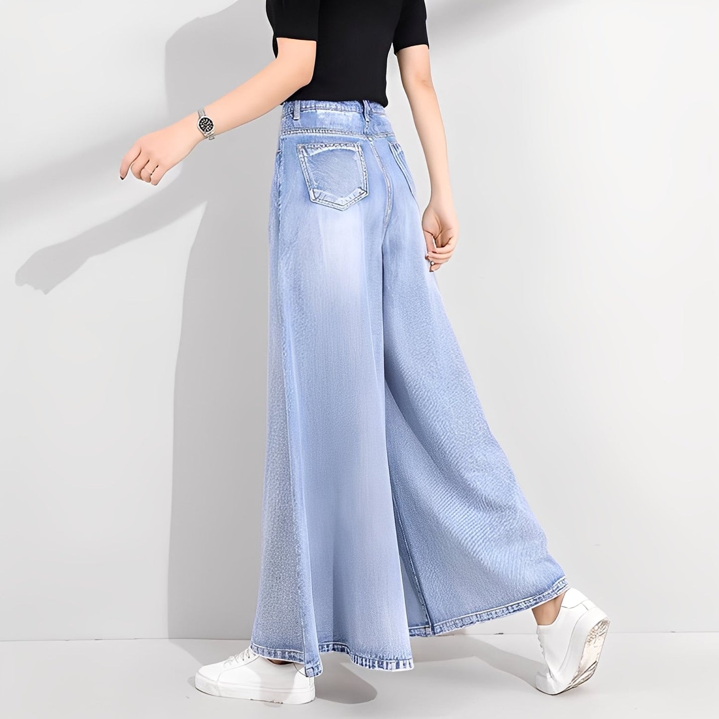 Isabelle - Jeans tendance à jambes larges pour femmes