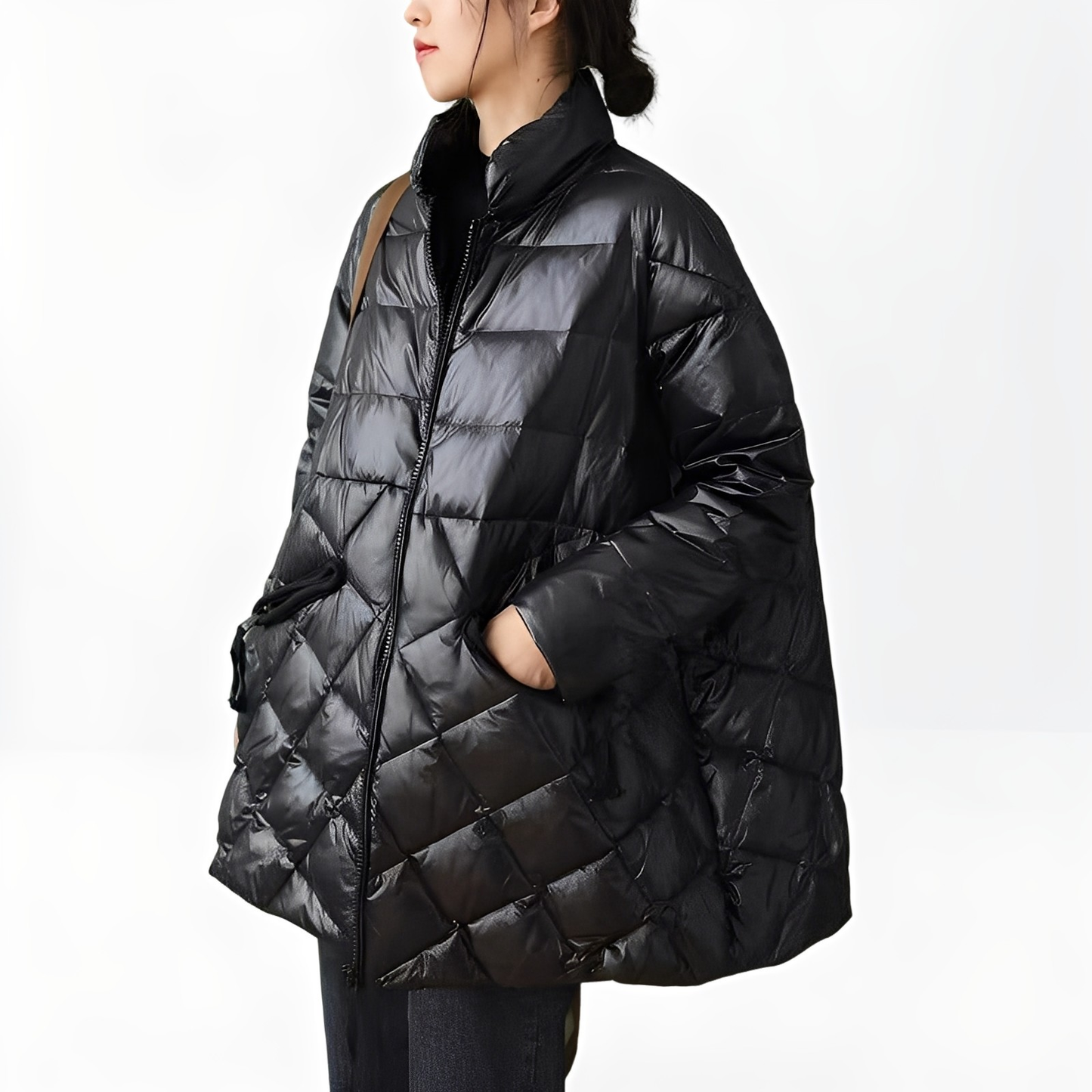 Emily - Manteau chaud avec poches à fermeture éclair pour femmes