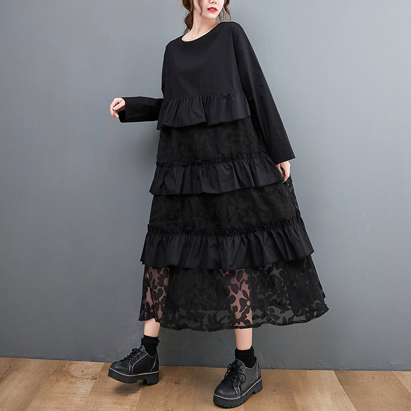 Lauryn - Robe bohème décontractée avec volants pour femme