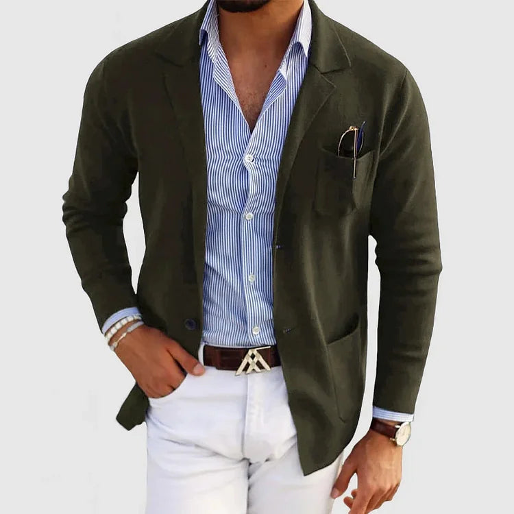 Nico – Blazer homme chic avec col et boutons
