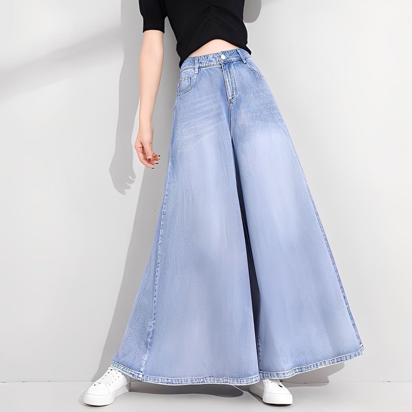 Isabelle - Jeans tendance à jambes larges pour femmes