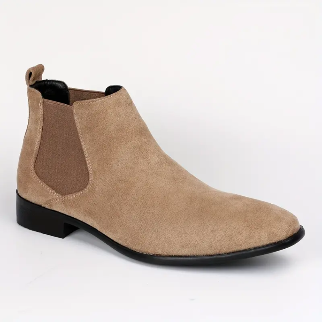 Dario – Bottines Chelsea en Vrai Cuir avec Petit Talon