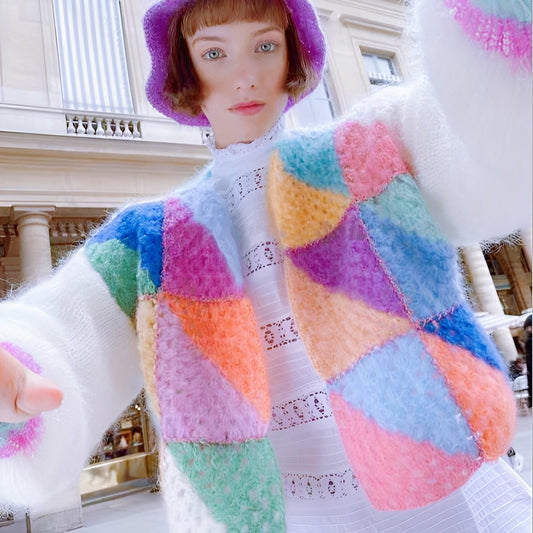 Luna - Pull douillet pour femmes avec couleurs opposées