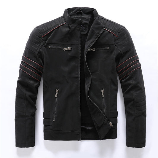 Bastian – Veste motard avec fermeture éclair
