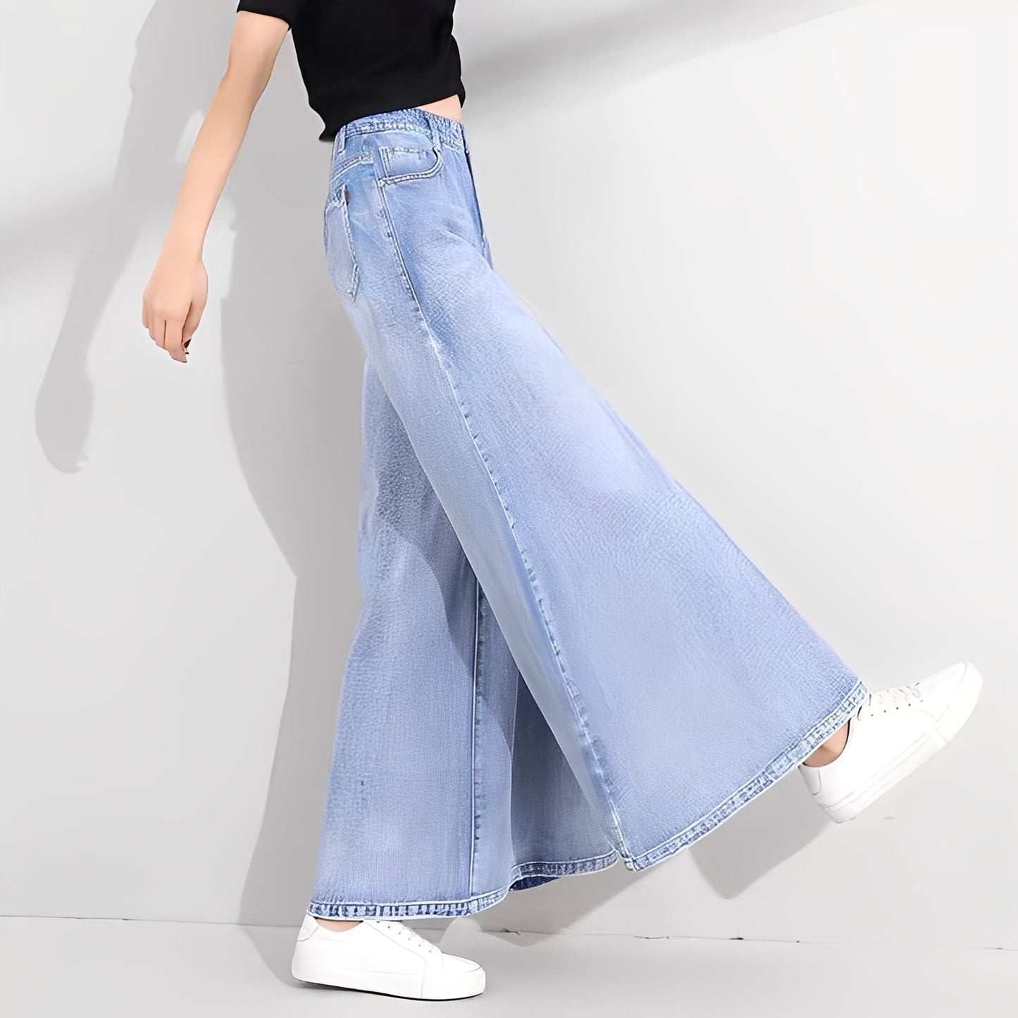 Isabelle - Jeans tendance à jambes larges pour femmes