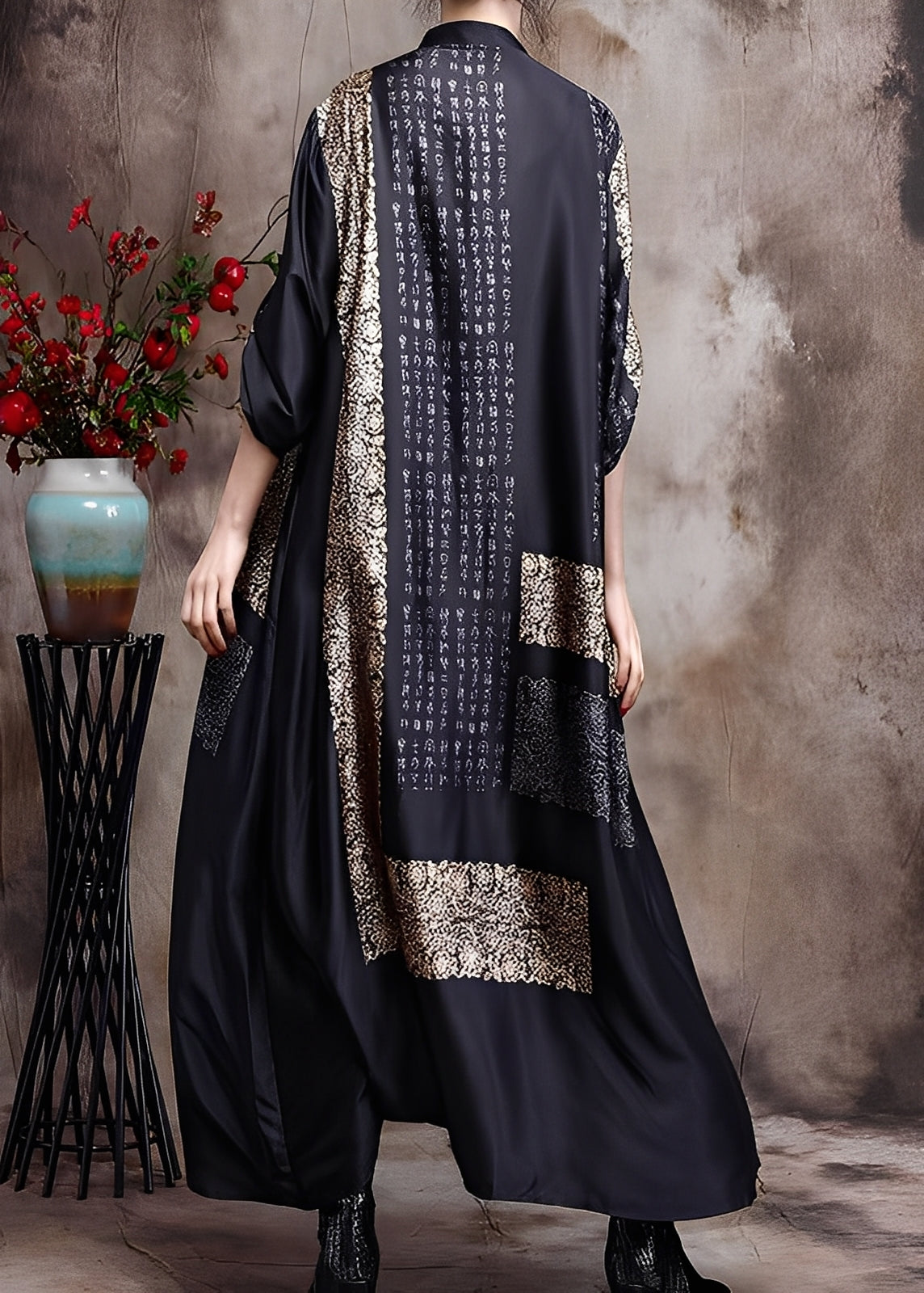 Collins - Robe longue élégante avec motif pour femmes