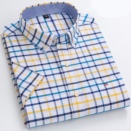 Desmond - Chemise décontractée et douce avec poche sur la poitrine pour hommes